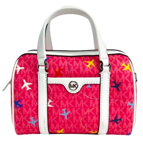 Michael Kors Women's Jet Set Travel Extra Small Top Zip Duffle Crossbody Bag - Picture 1 of 4